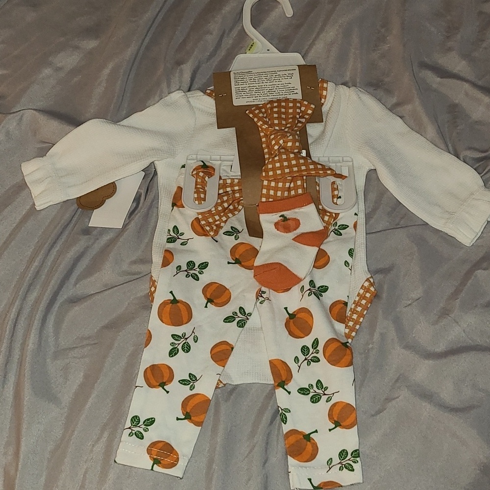 Baby 4 Piece Set, White, 3M - Picture 2 of 8